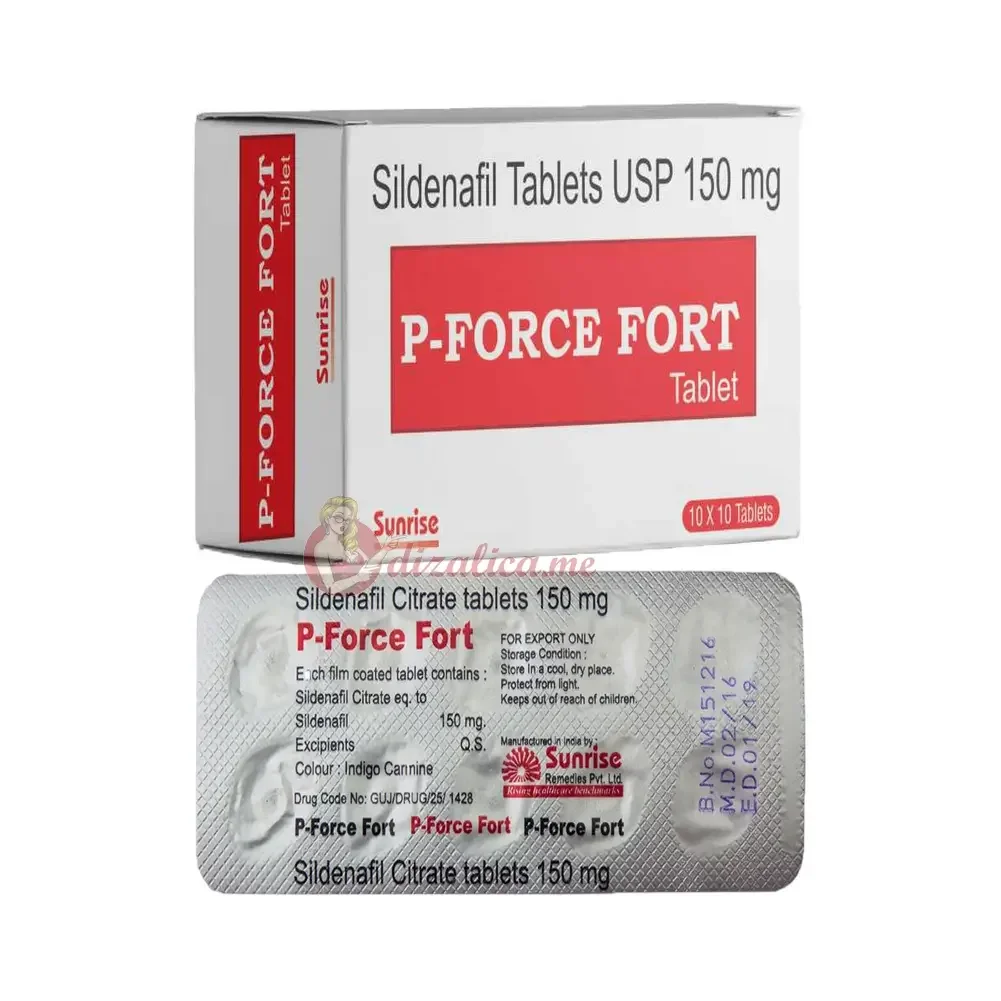 P Force Fort – detaljna slika pakovanja, viagra (sildenafil)